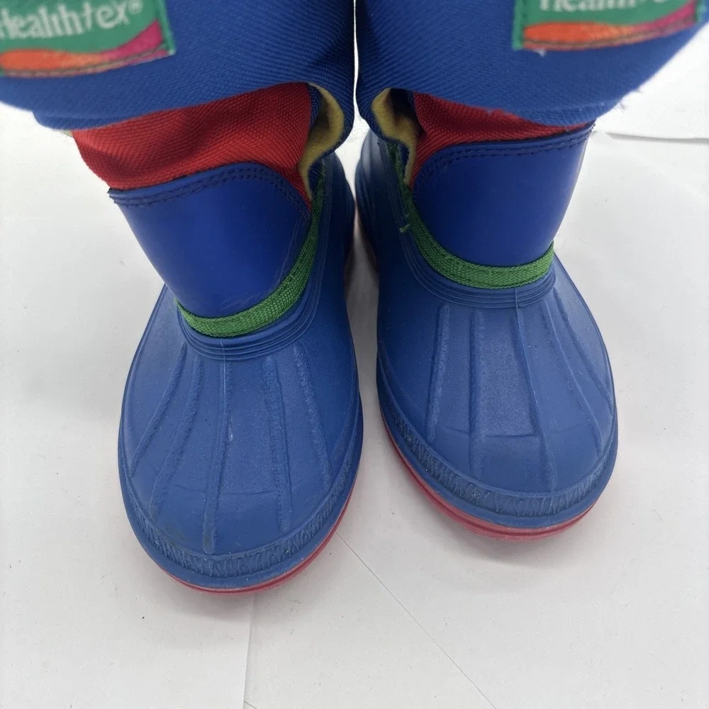 Vintage Color Block Lined ABC Healthtex Kids/ Baby  size 8 Snowplow Snow Boots